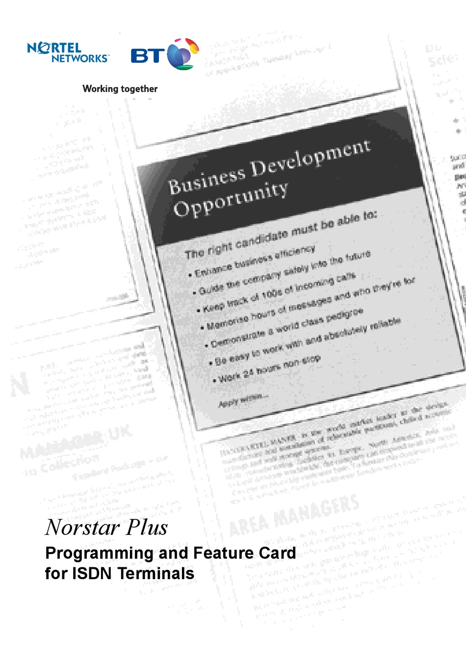 Norstar Compact Ics Wiring Diagram : Norstar Compact ICS 4.1 Software