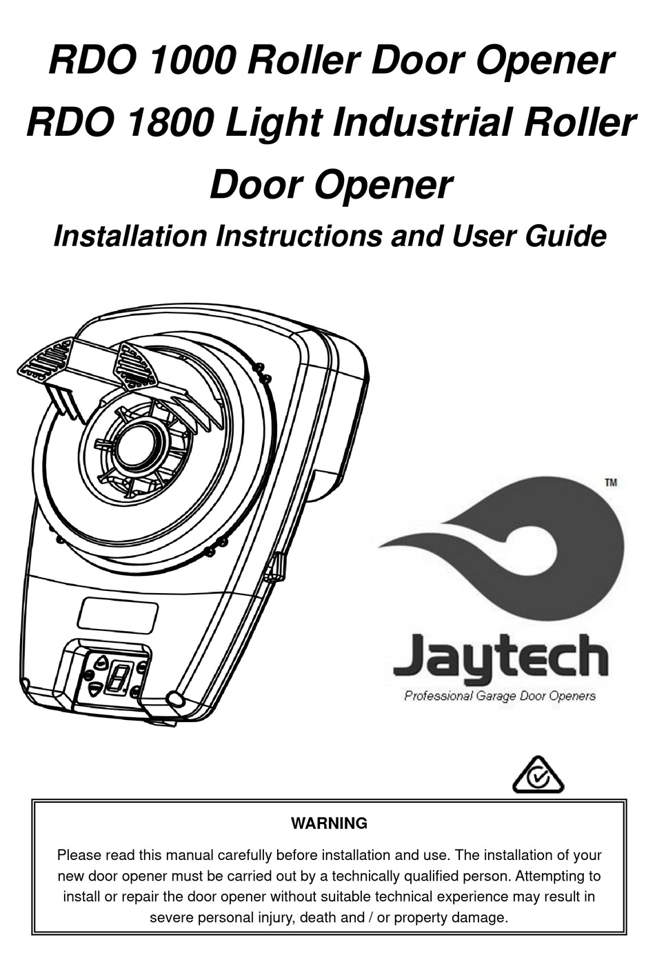 JAYTECH RDO 1000 INSTALLATION INSTRUCTIONS AND USER MANUAL Pdf Download ManualsLib