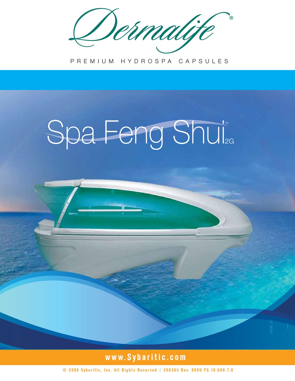 SYBARITIC DERMALIFE SPA FENG SHUI 2G OWNER'S MANUAL Pdf Download |  ManualsLib, image size:950x1228