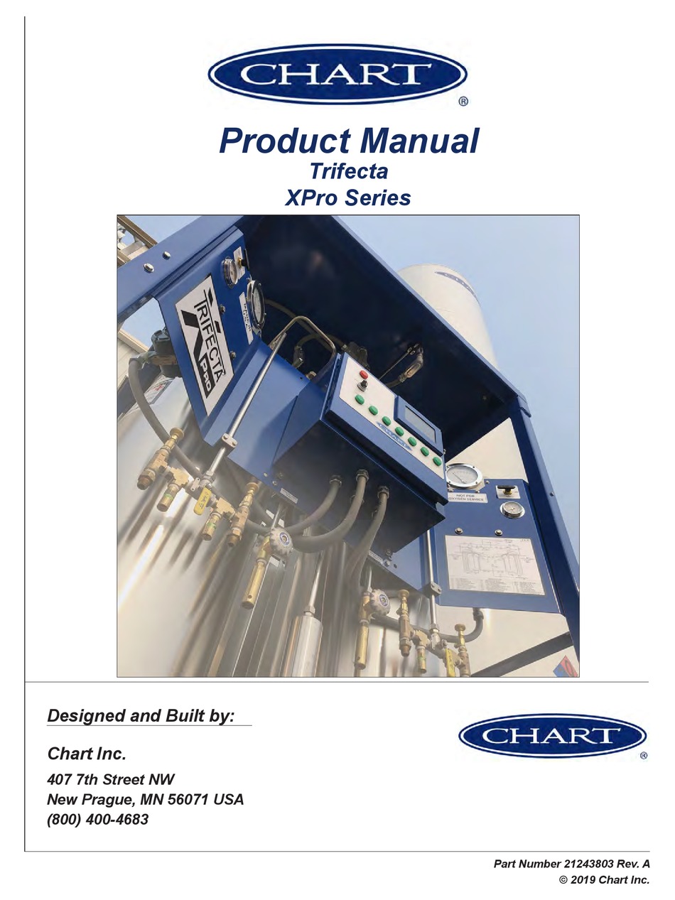 CHART TRIFECTA XPRO SERIES PRODUCT MANUAL Pdf Download ManualsLib
