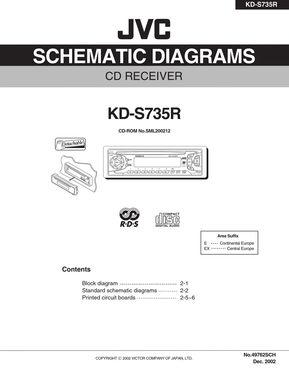 JVC KDS735R SCHEMATIC DIAGRAMS Pdf Download ManualsLib