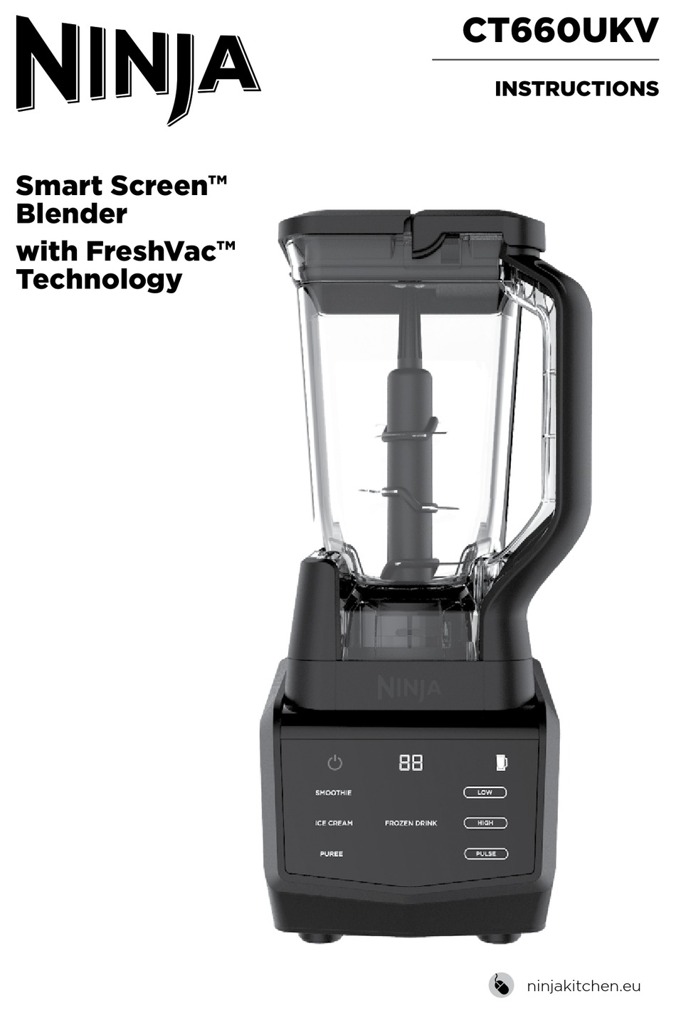 Ninja Smart Screen Kitchen System: CT672A Owner's Manual
