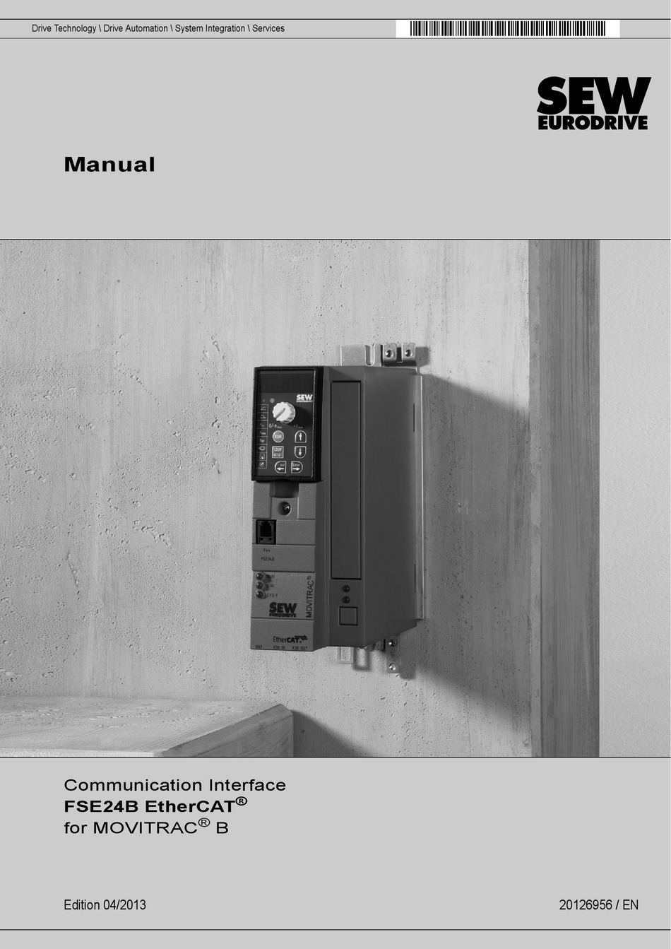 SEWEURODRIVE FSE24B ETHERCAT MANUAL Pdf Download ManuaLib