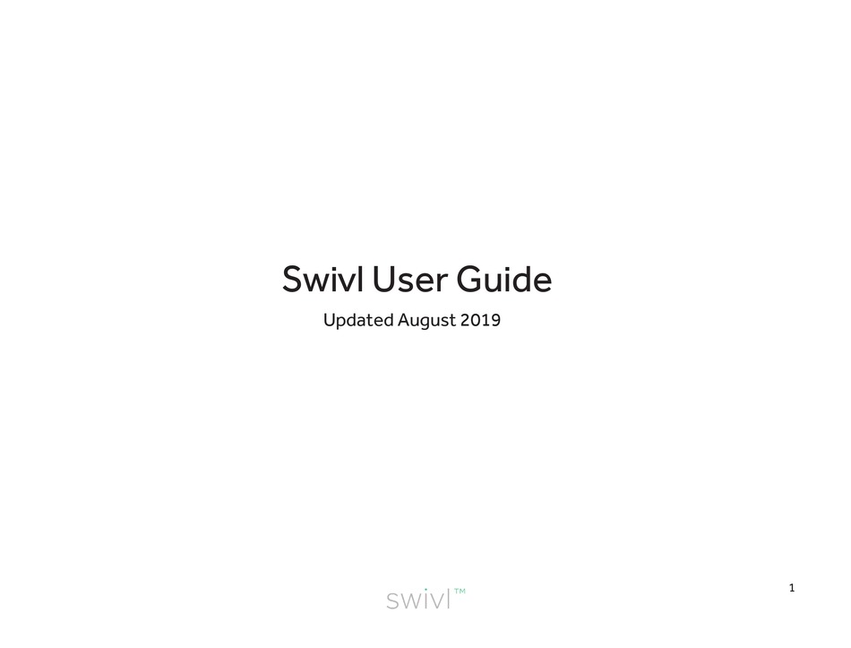 SWIVL C1 USER MANUAL Pdf Download ManualsLib