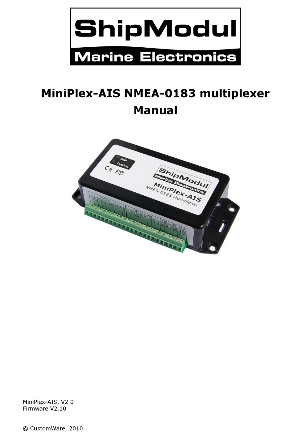 SHIPMODUL MINIPLEX-AIX NMEA-0183 MANUAL Pdf Download | ManualsLib