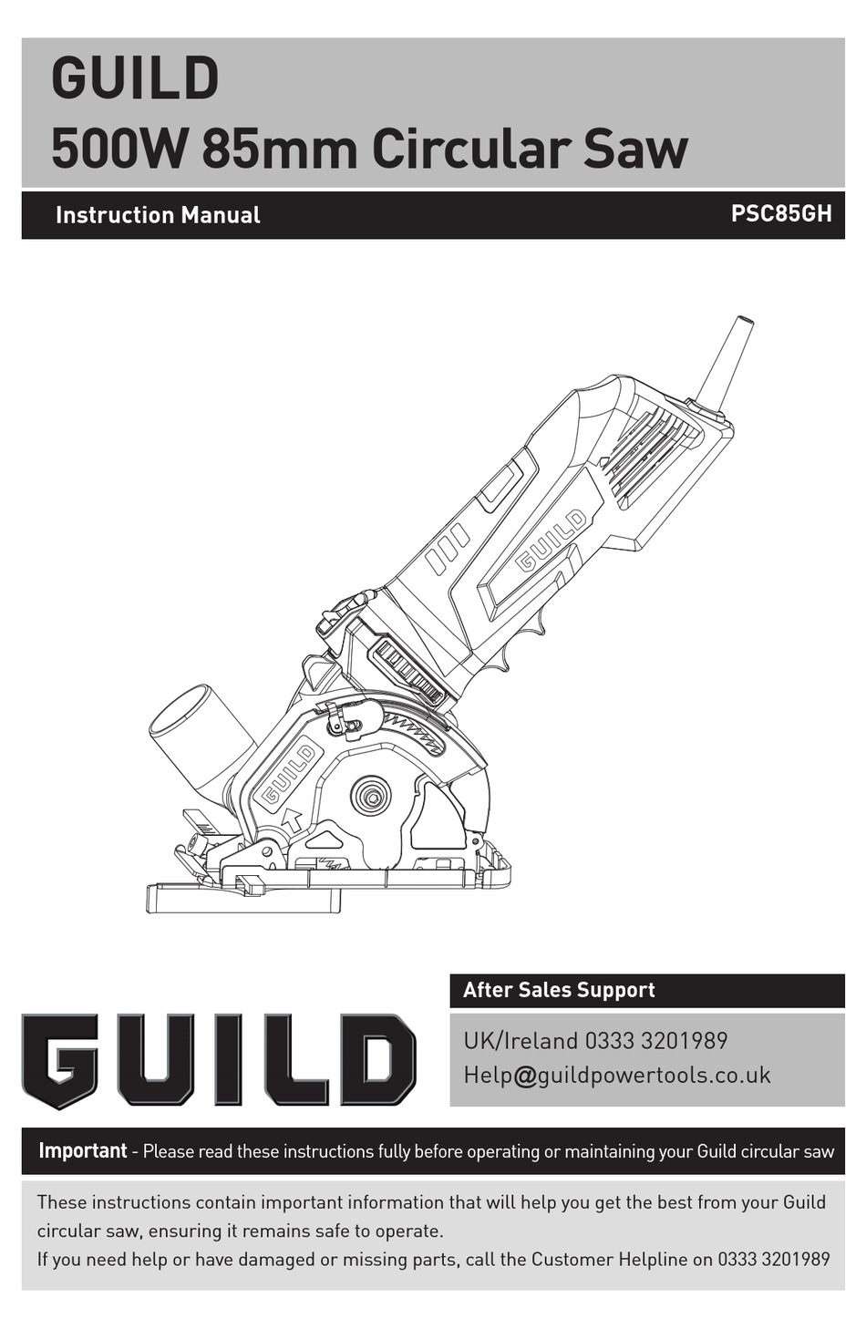 Guild 85mm compact 2024 plunge saw