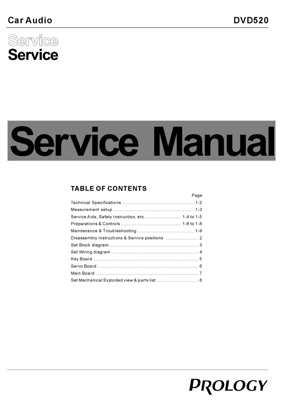 PROLOGY DVD520 SERVICE MANUAL Pdf Download | ManualsLib