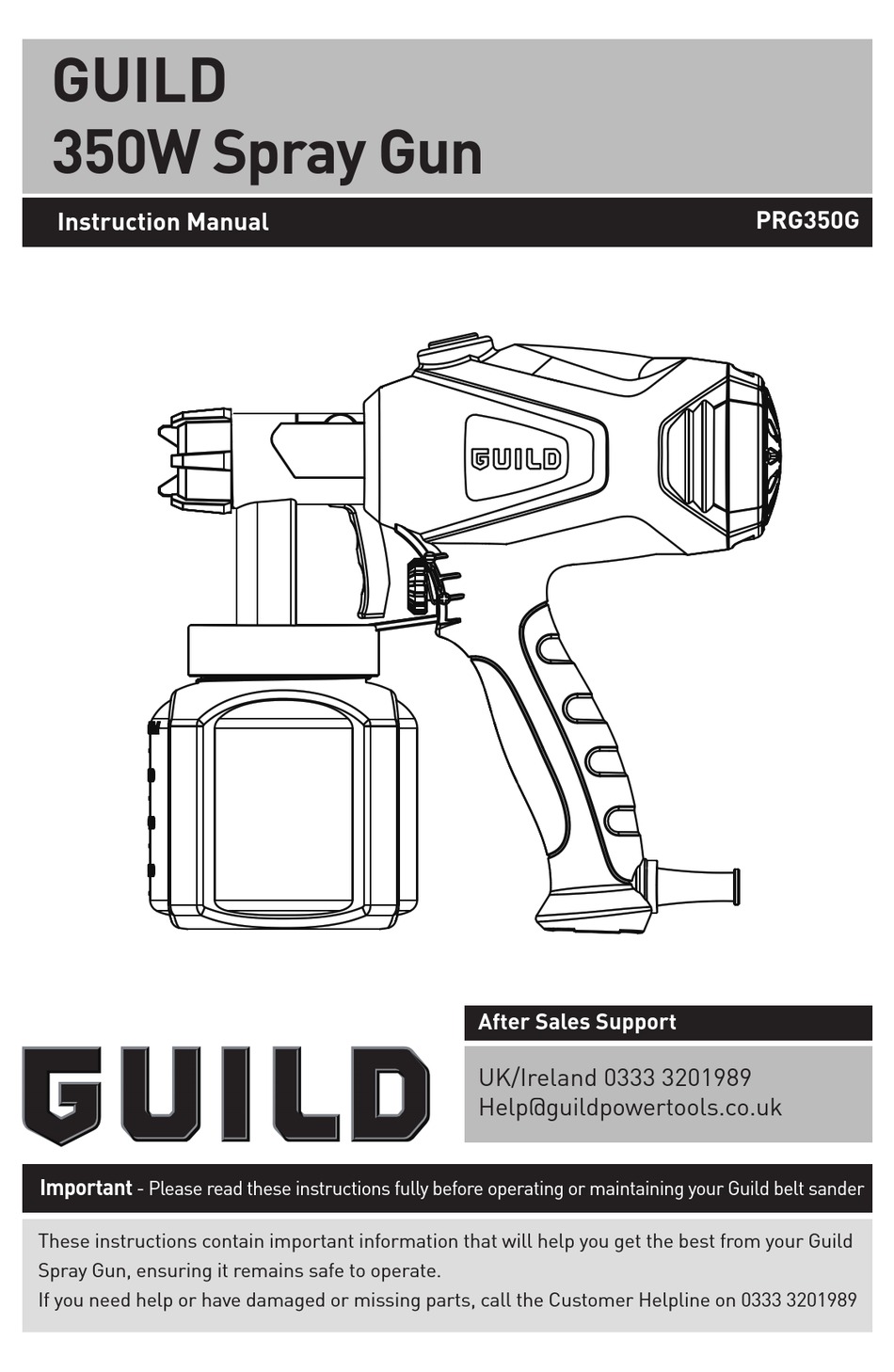 guild belt sander