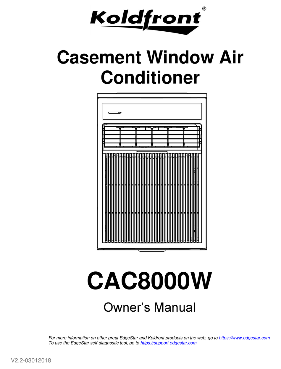 KOLDFRONT CAC8000W OWNER'S MANUAL Pdf Download | ManualsLib