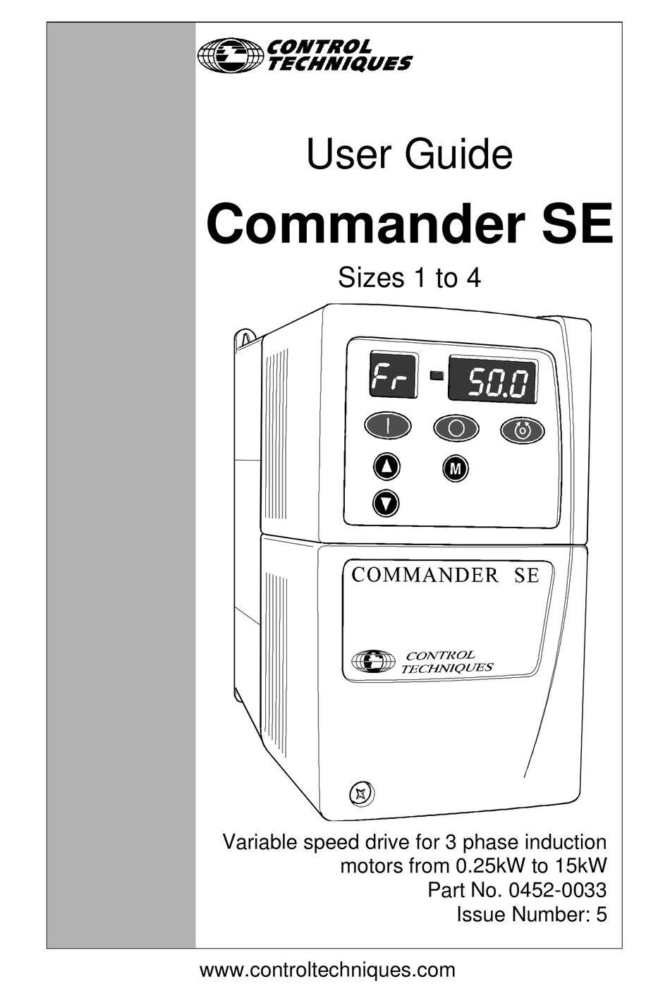 CONTROL TECHNIQUES COMMANDER SE SERIES USER MANUAL Pdf Download