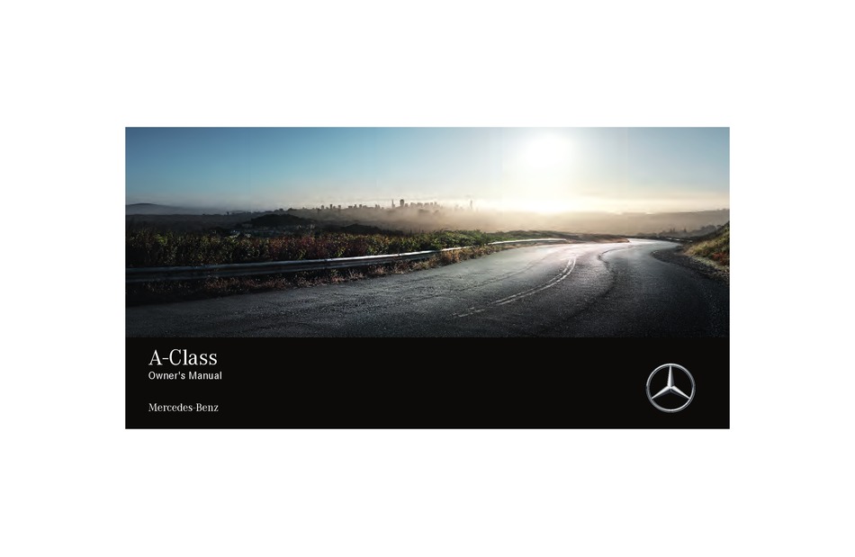 Mercedes Benz A Class Owner S Manual Pdf Download Manualslib
