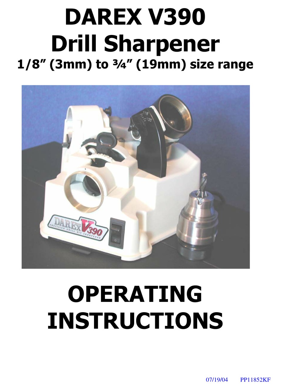DAREX V390 OPERATING INSTRUCTIONS 