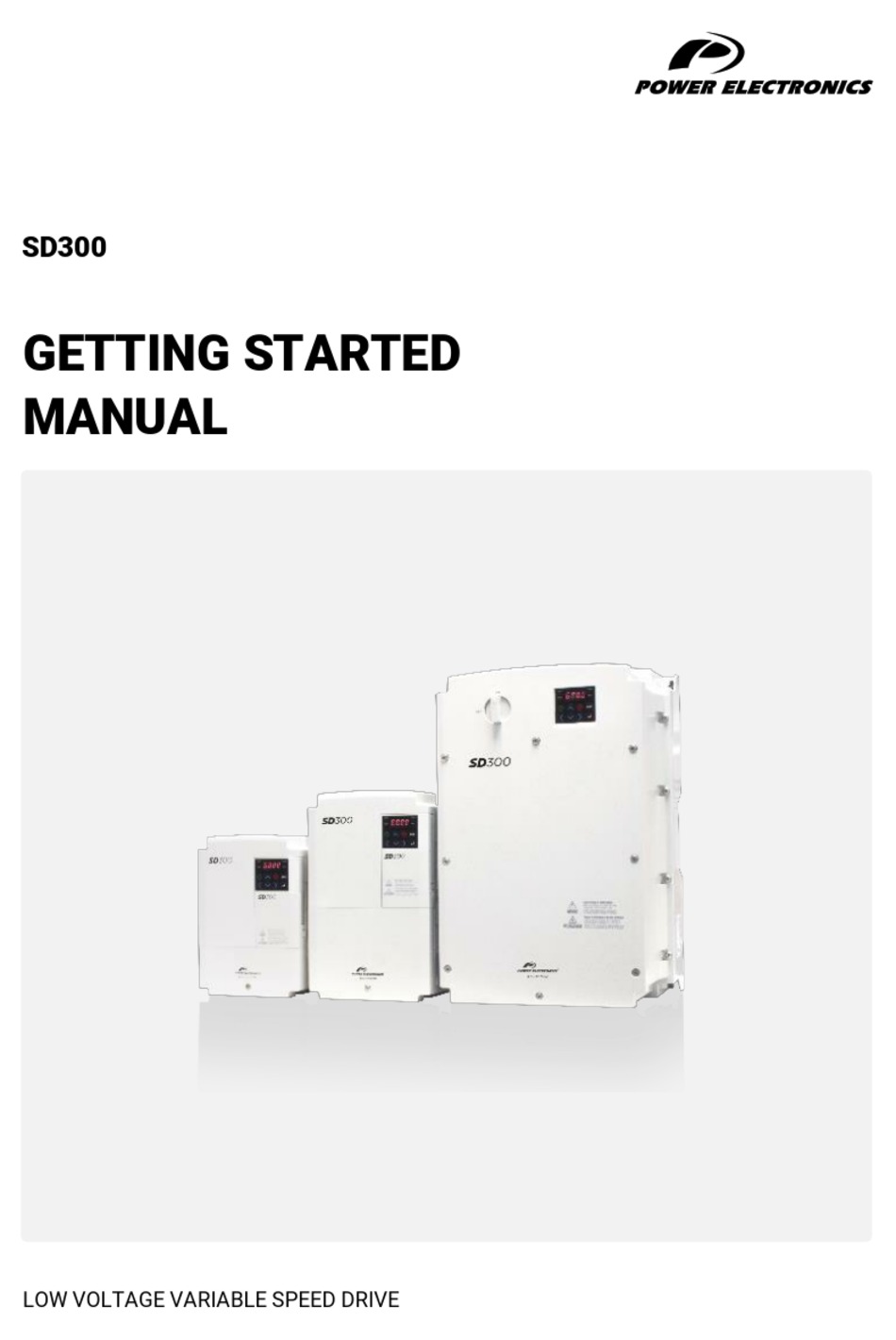 POWER ELECTRONICS SD300 SERIES GETTING STARTED MANUAL Pdf Download ManualsLib