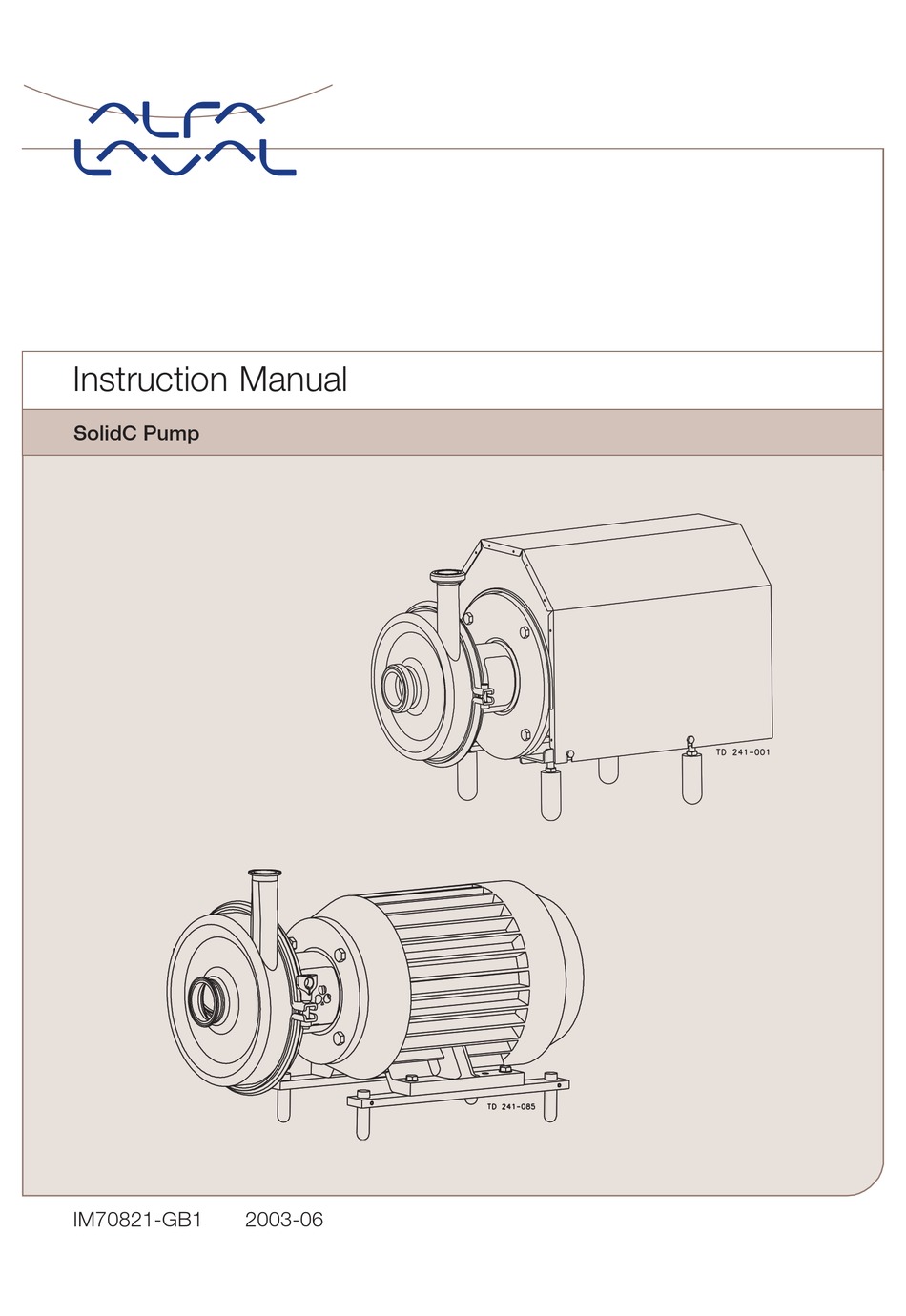 Alfa Laval Solidc Series Instruction Manual Pdf Download Manualslib