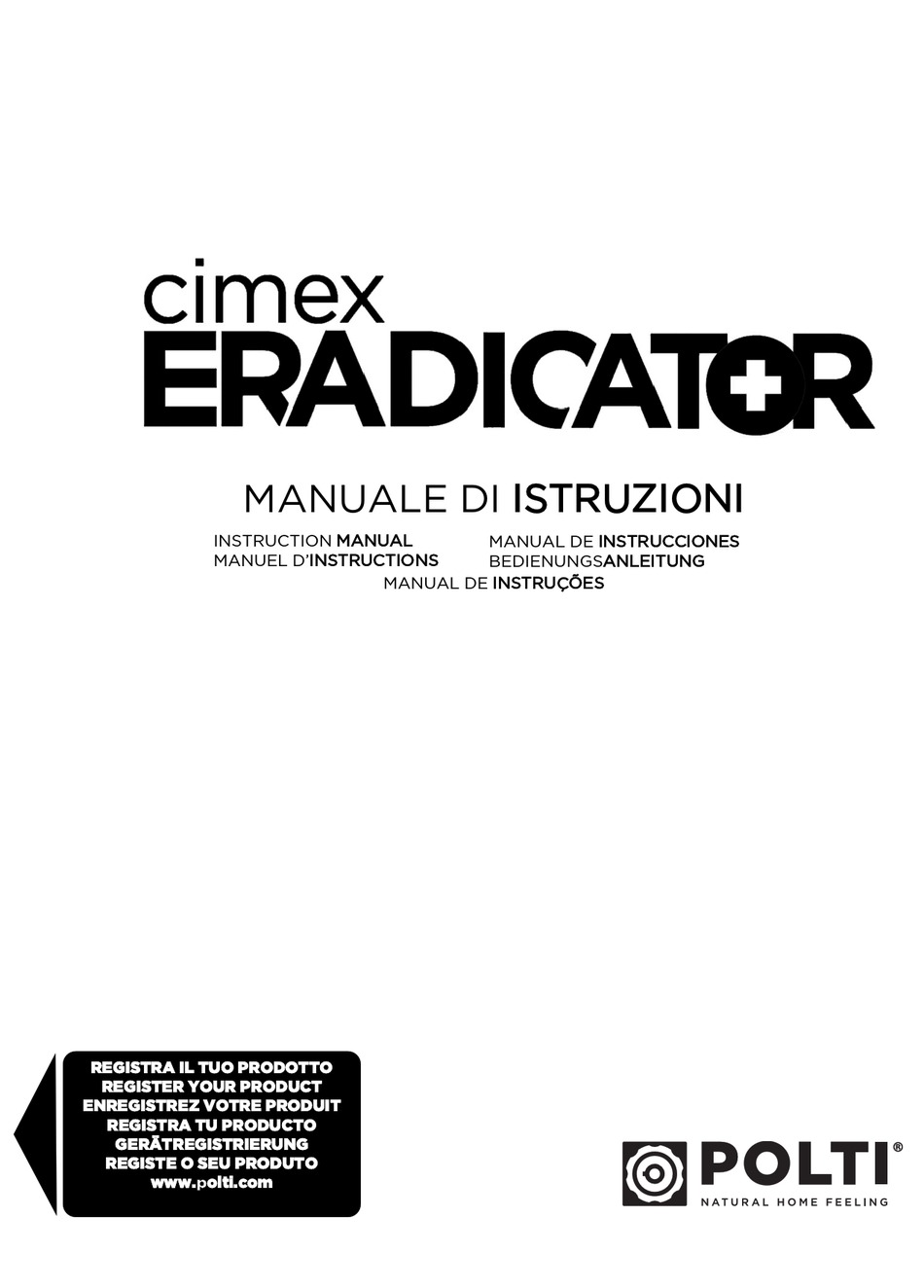 POLTI CIMEX ERADICATOR INSTRUCTION MANUAL Pdf Download | ManualsLib