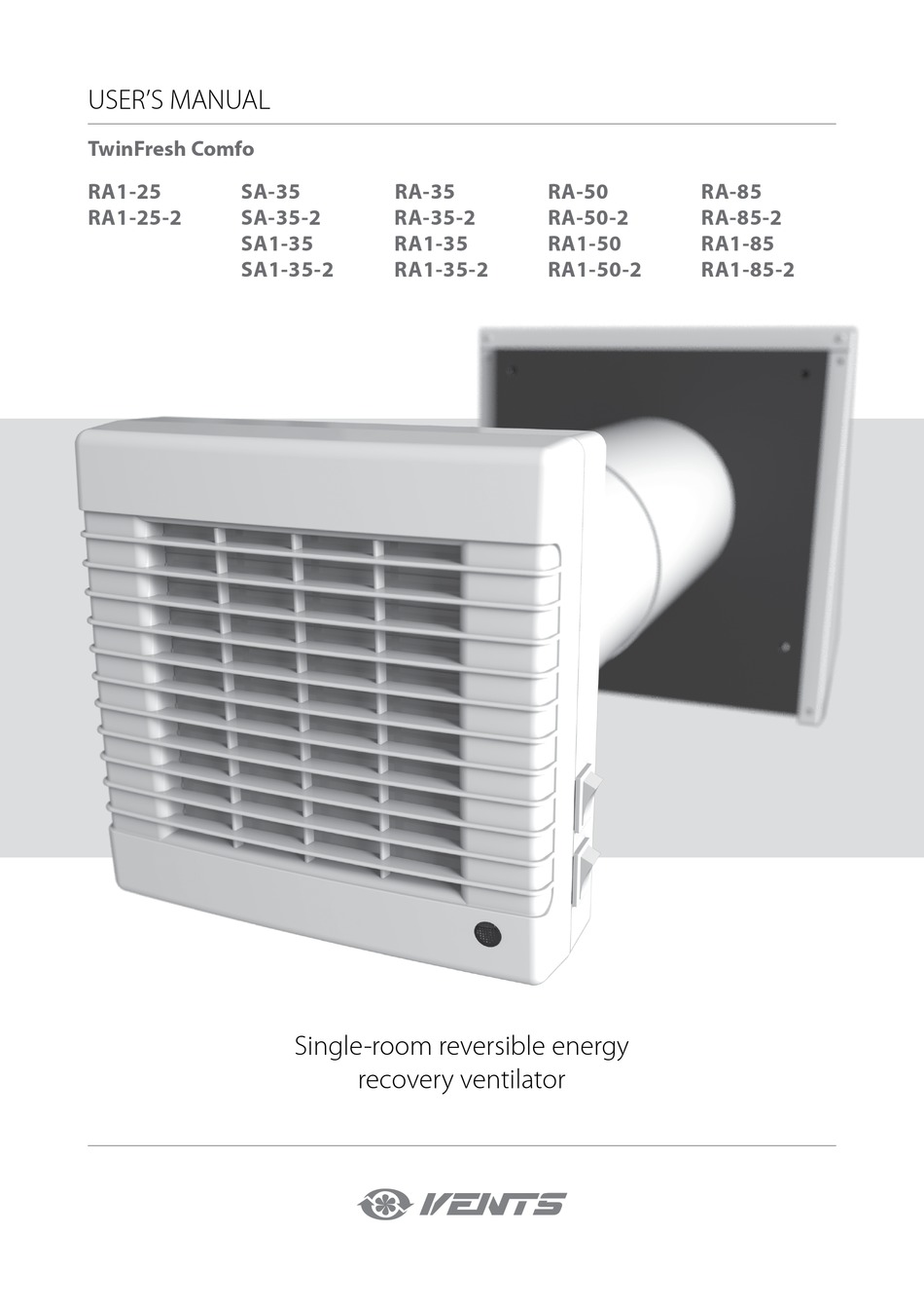 VENTS TWINFRESH COMFO RA1-25 USER MANUAL Pdf Download | ManualsLib