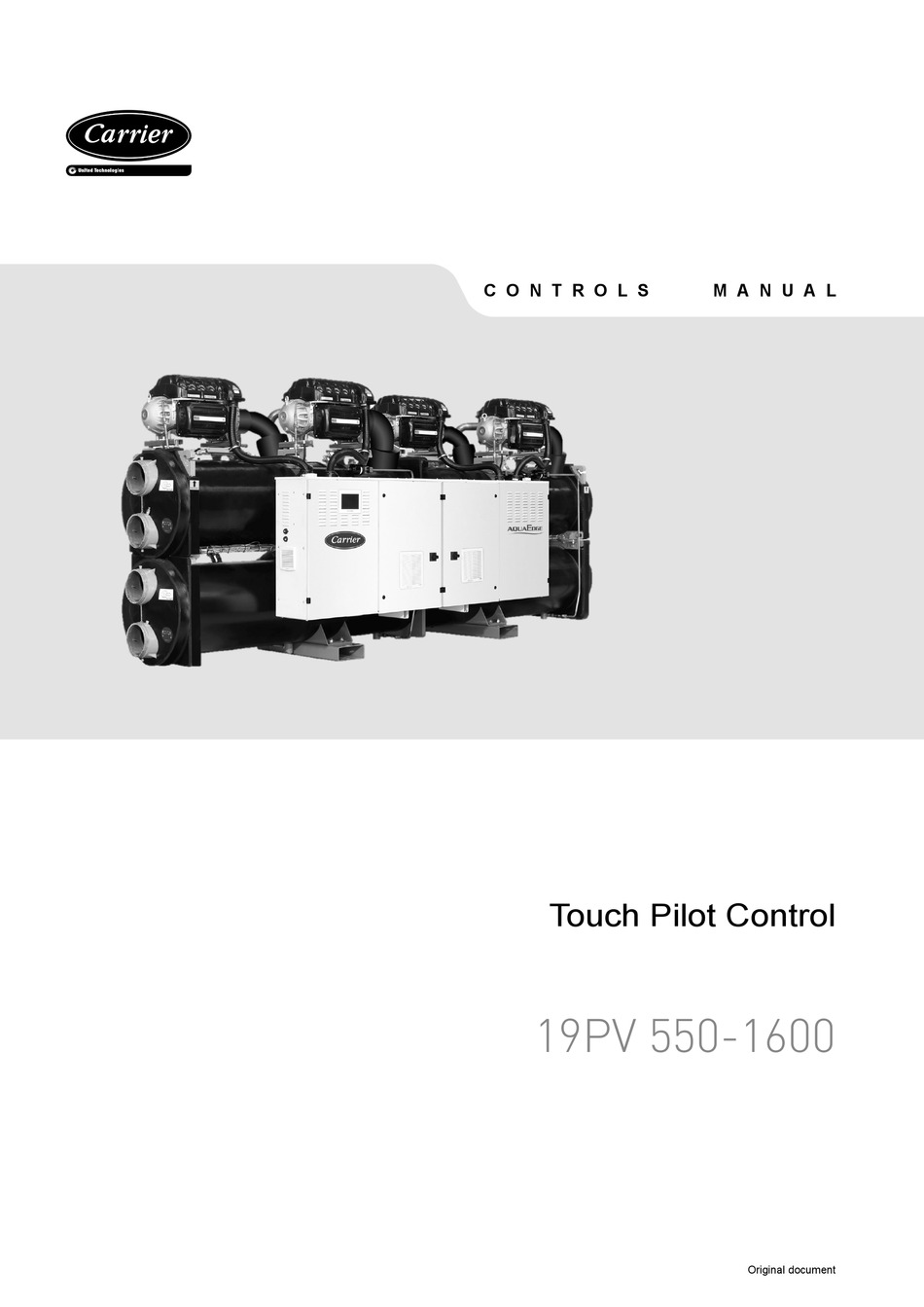 CARRIER TOUCH PILOT CONTROL SERIES CONTROL MANUAL Pdf