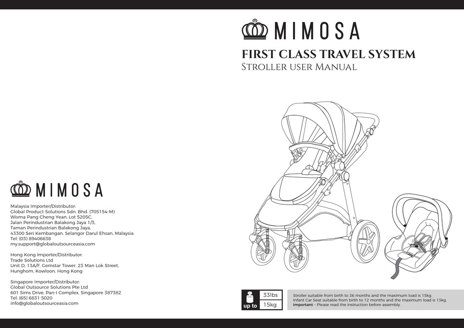 mimosa first class stroller