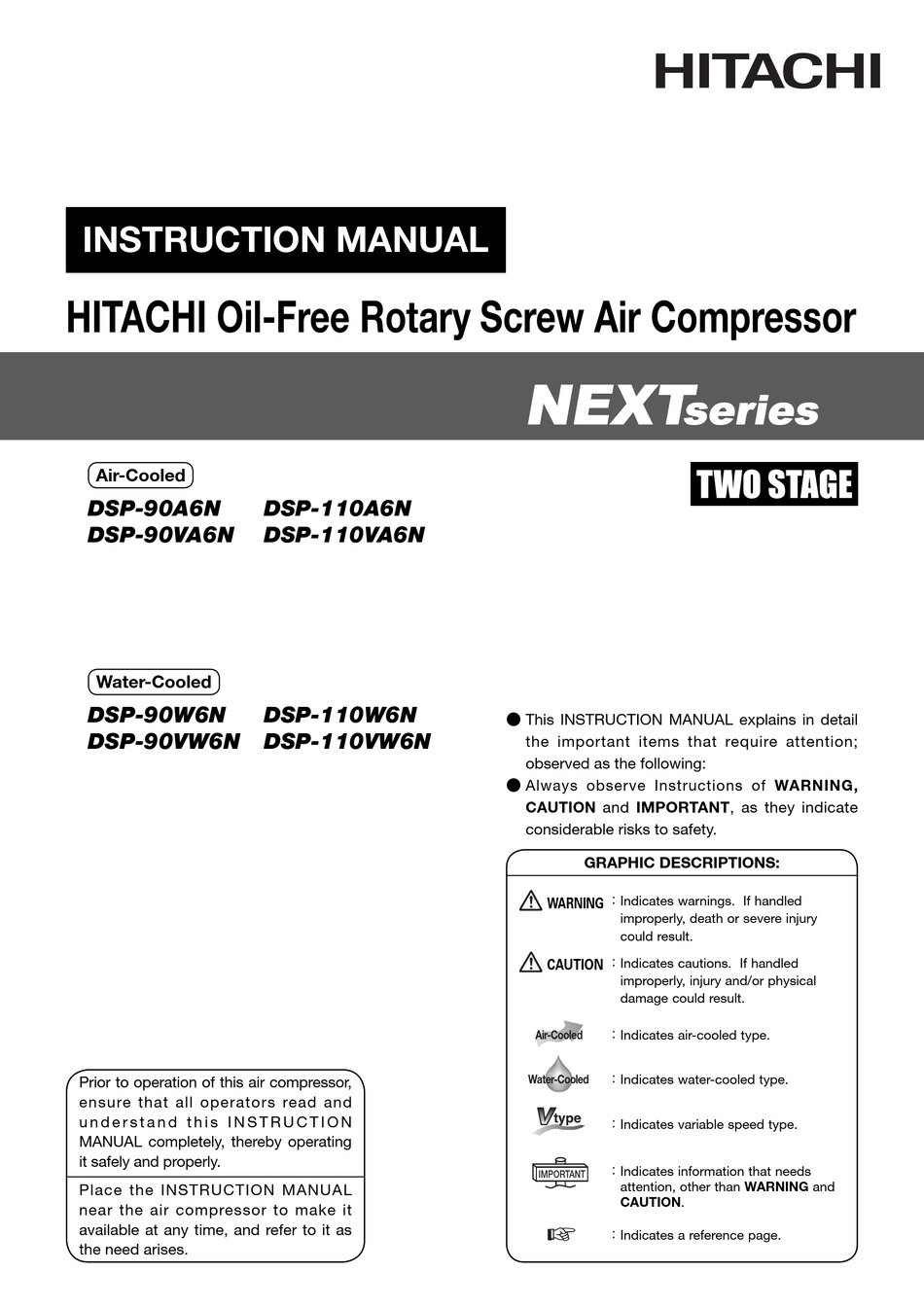 HITACHI NEXT SERIES INSTRUCTION MANUAL Pdf Download | ManualsLib