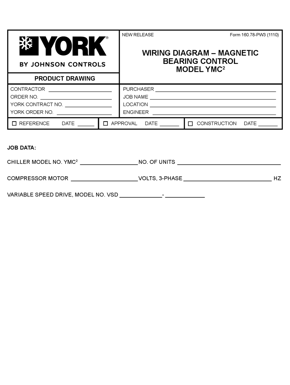 JOHNSON CONTROLS YORK YMC2 WIRING DIAGRAM Pdf Download | ManualsLib  York Ypc Control Panel Wiring Diagram    ManualsLib