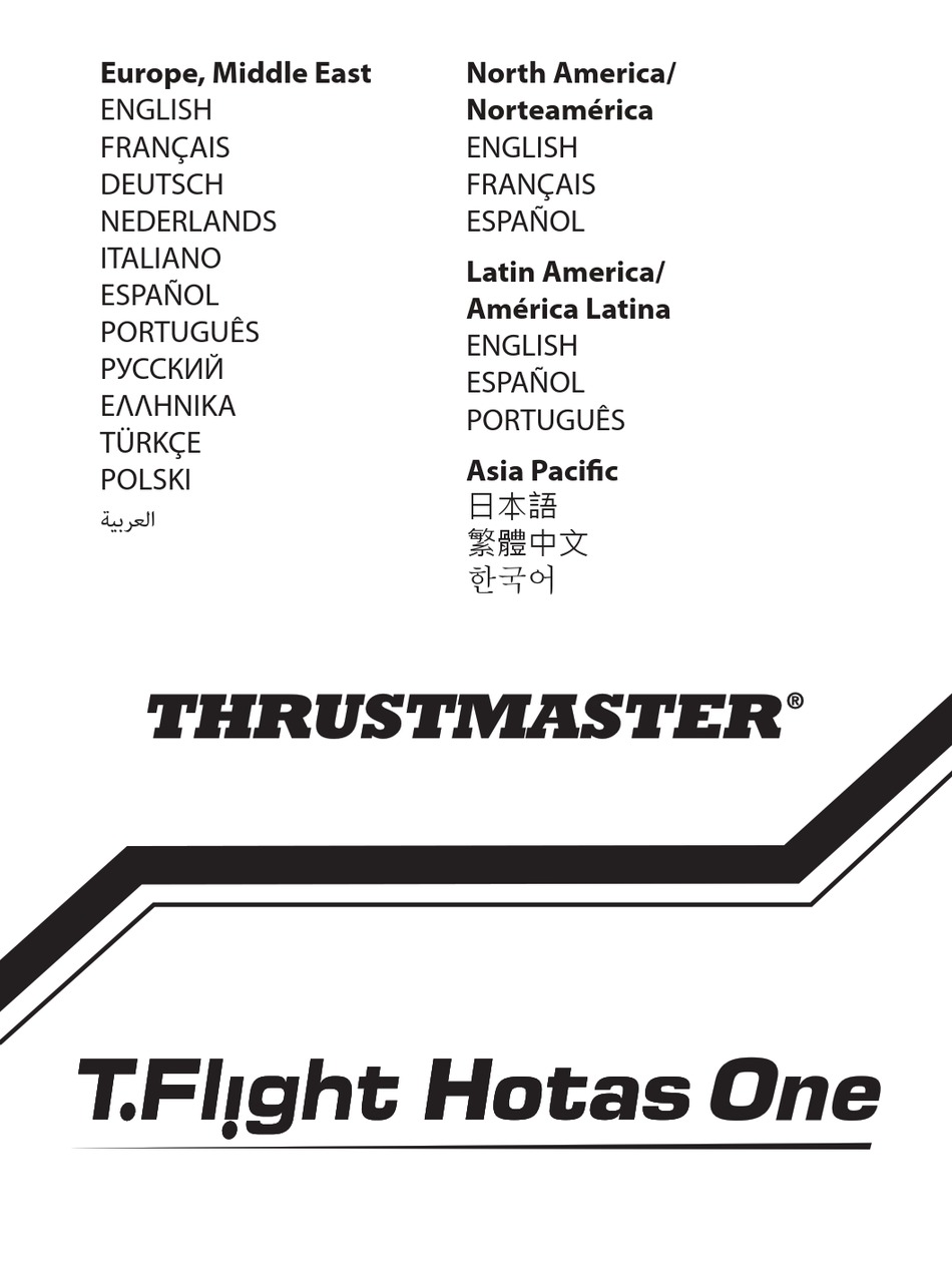 Thrustmaster T Flight Hotas One User Manual Pdf Download Manualslib