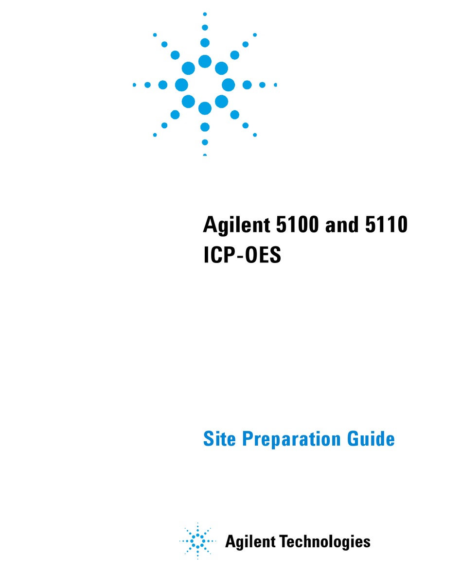 AGILENT TECHNOLOGIES 5100 SITE PREPARATION MANUAL Pdf Download ManualsLib