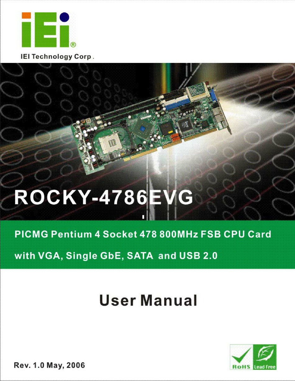 Details about   1PC USED Motherboard ROCKY-4786EVG V1.0