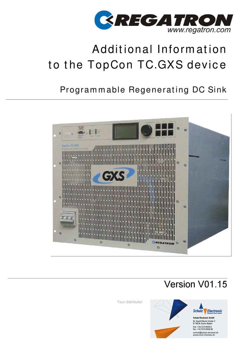 REGATRON TOPCON TC.GXS ADDITIONAL INFORMATION Pdf Download ManualsLib