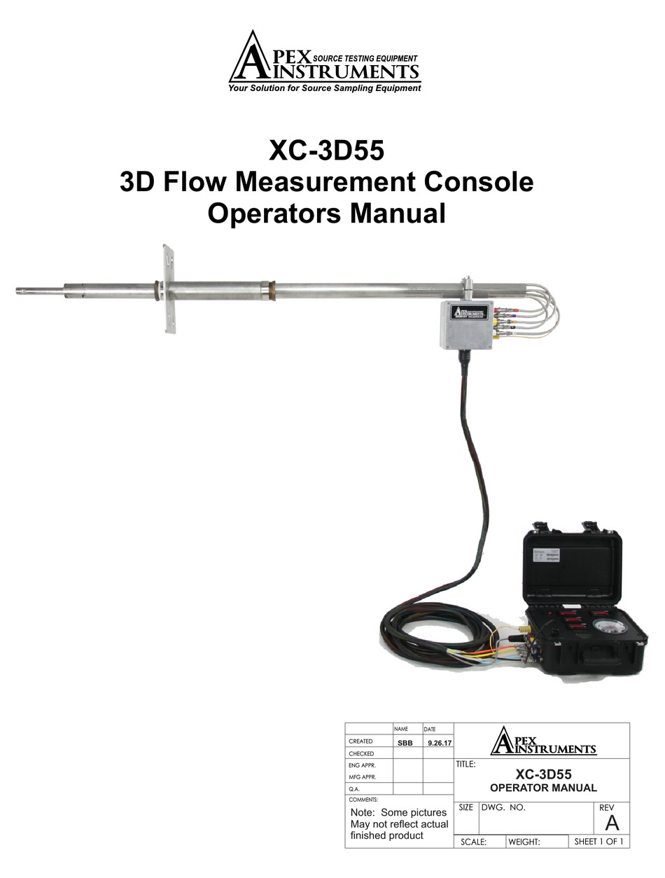 APEX INSTRUMENTS XC3D55 OPERATOR'S MANUAL Pdf Download ManualsLib