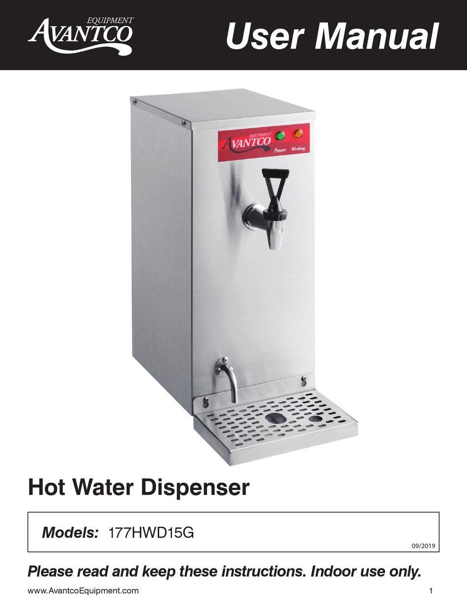 Avantco Hot Water Dispenser 