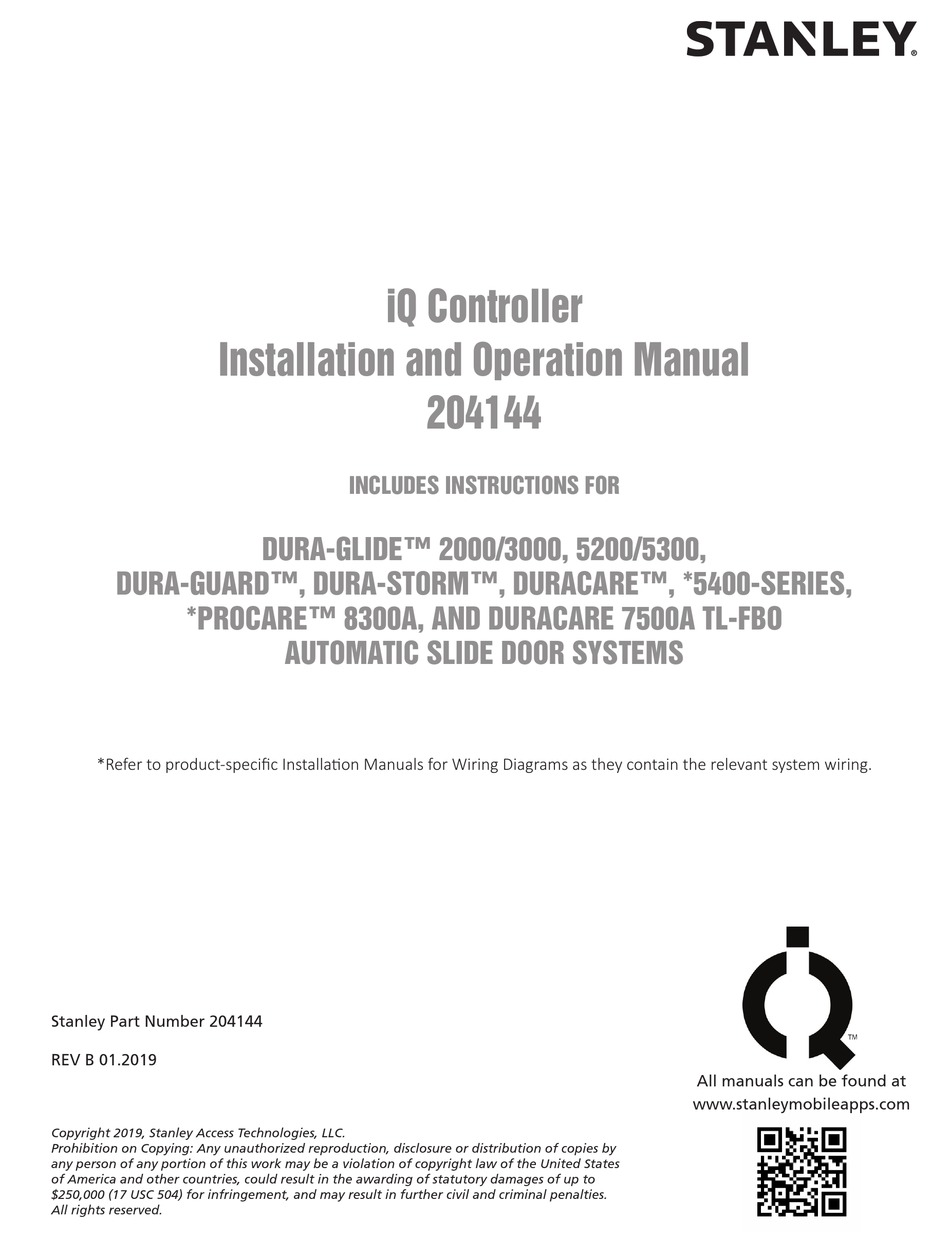 stanley duraglide wiring diagram - Wiring Diagram