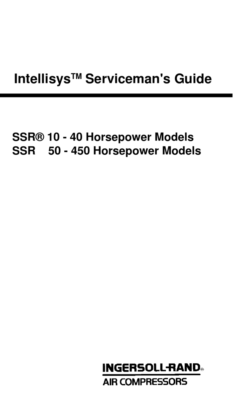 ingersoll rand intellisys controller manual