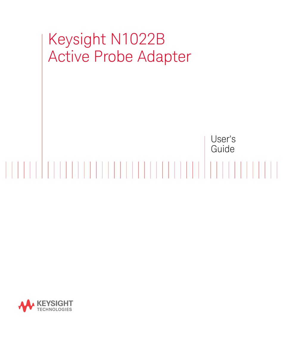 KEYSIGHT TECHNOLOGIES N1022B USER MANUAL Pdf Download ManualsLib