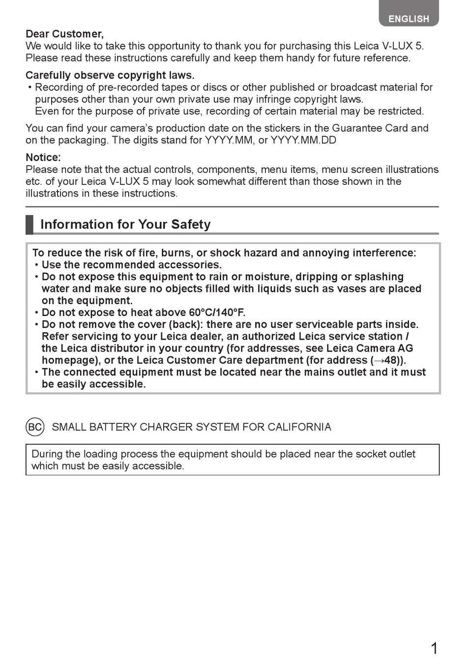 LEICA V-LUX 5 7741 MANUAL Pdf Download  ManualsLib