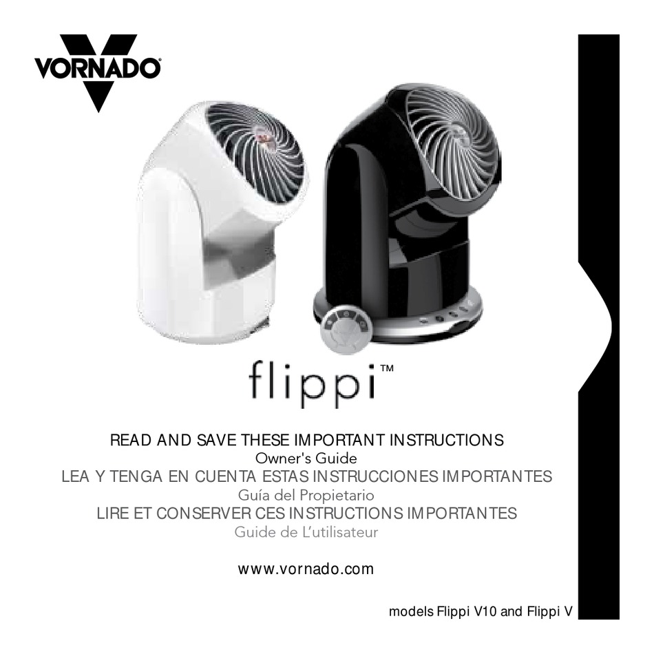 VORNADO FLIPPI SERIES OWNER'S MANUAL 