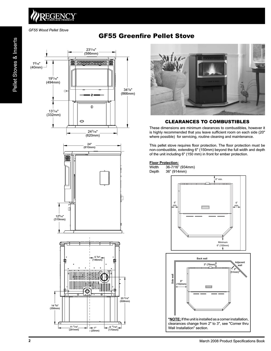 REGENCY GREENFIRE GF55 MANUAL Pdf Download ManualsLib