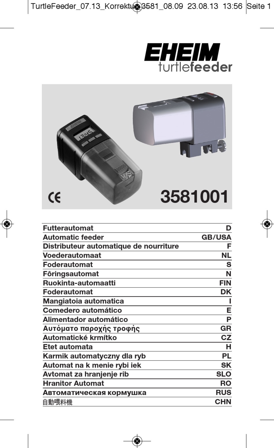 EHEIM 3581001 MANUAL Pdf Download | ManualsLib