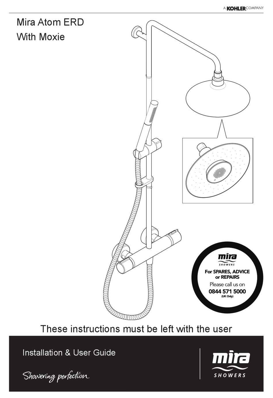 KOHLER MIRA ATOM ERD INSTALLATION & USER MANUAL Pdf Download ManualsLib