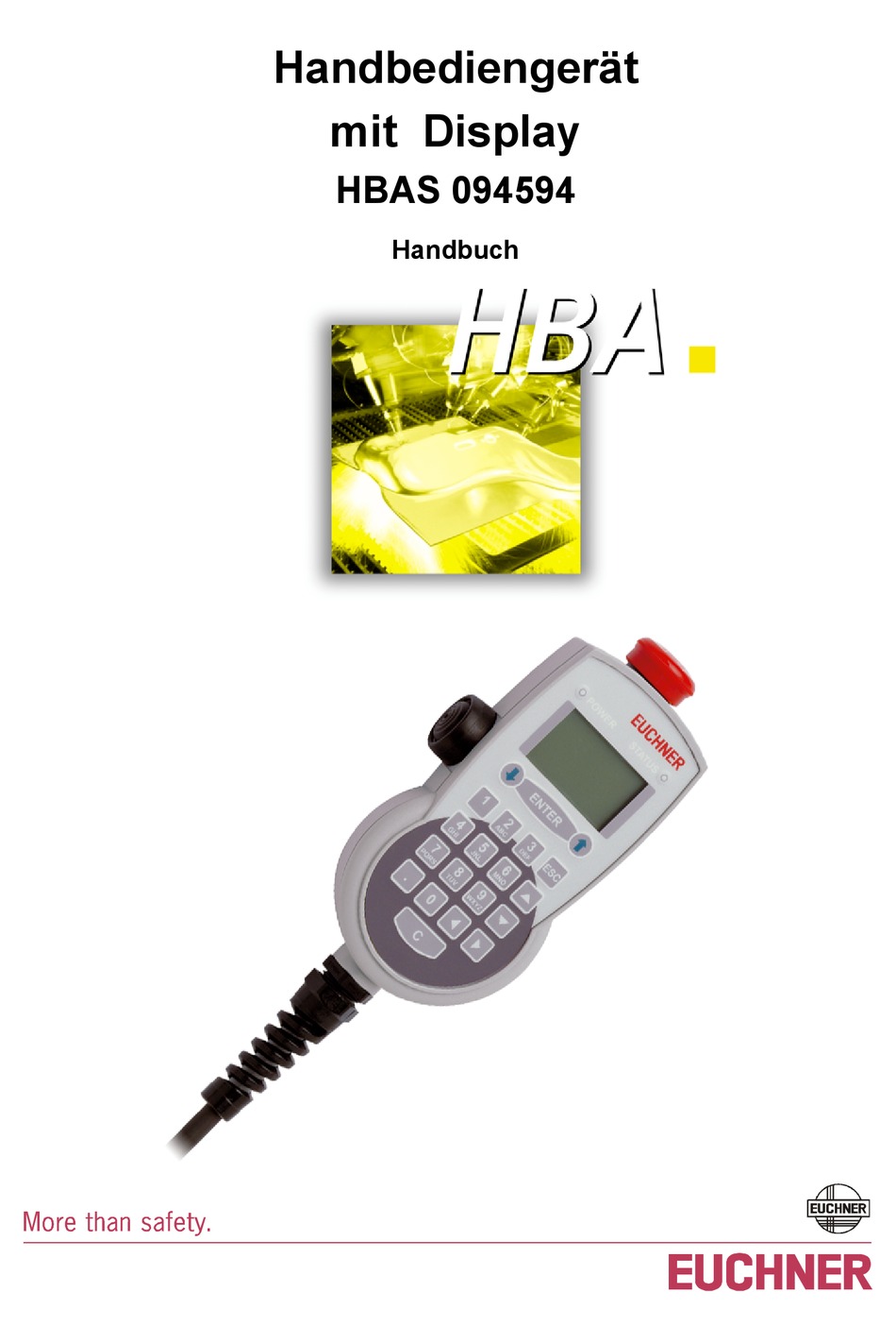 EUCHNER HBAS 094594 MANUAL Pdf Download ManualsLib