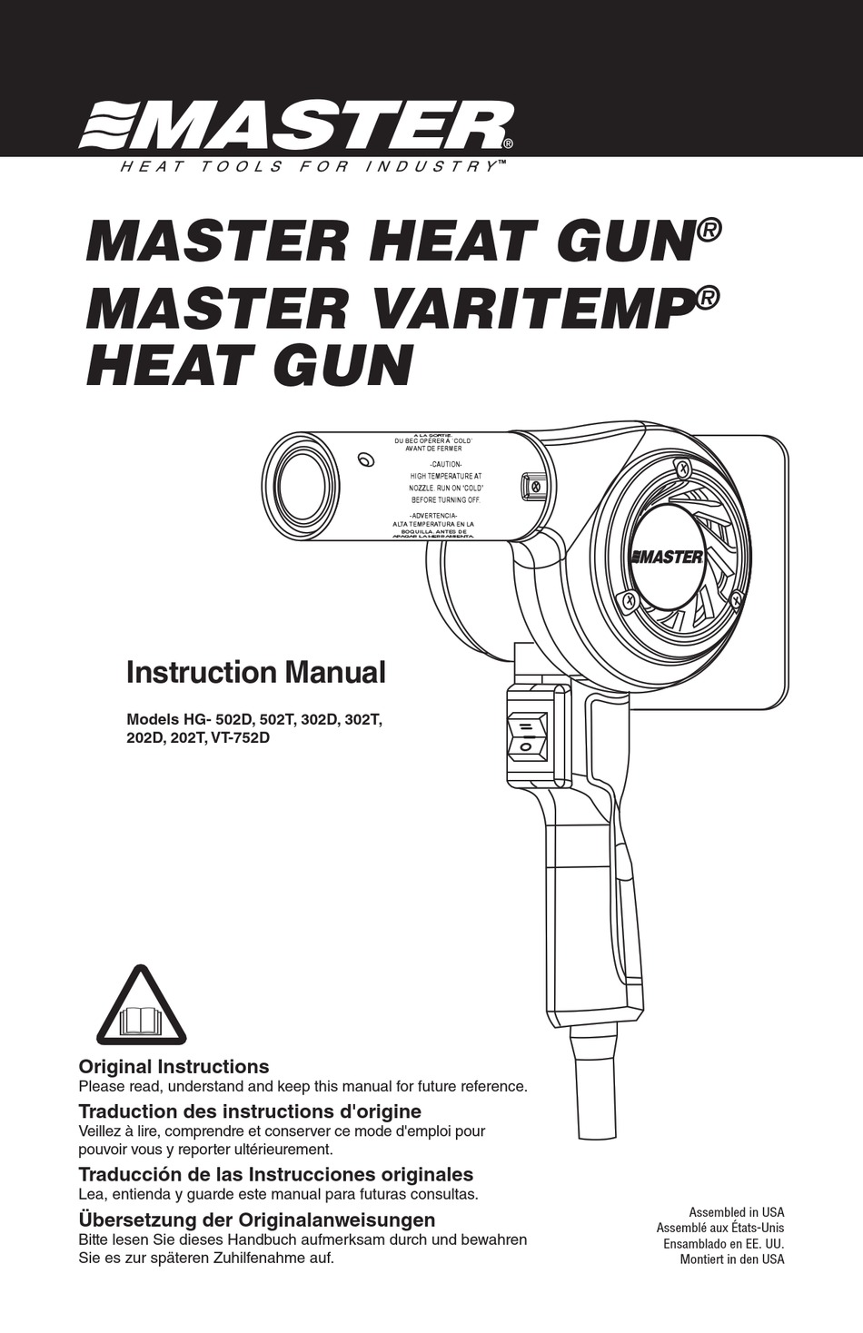 MASTER HEAT GUN SERIES INSTRUCTION MANUAL Pdf Download ManualsLib