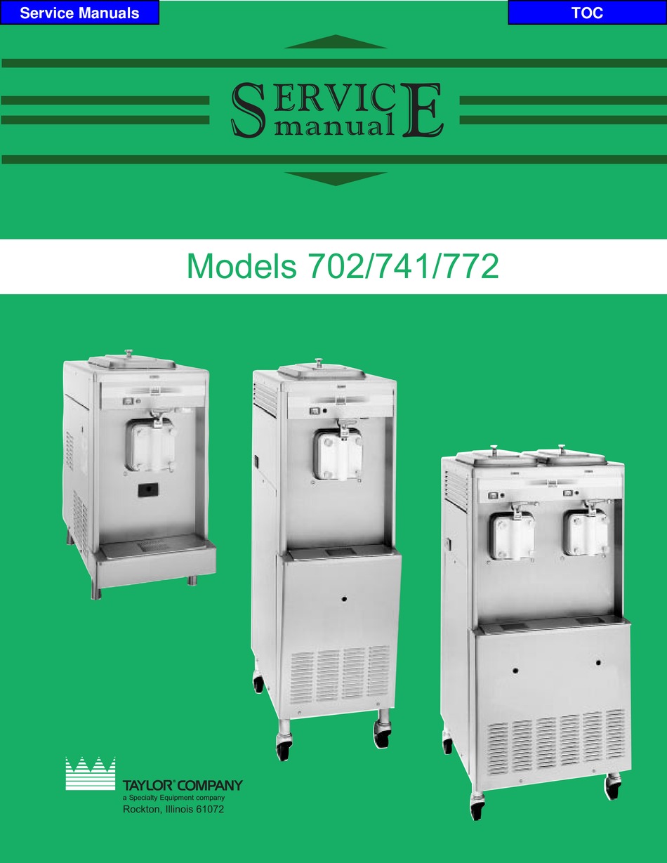 Taylor 702 Service Manual Pdf Download Manualslib