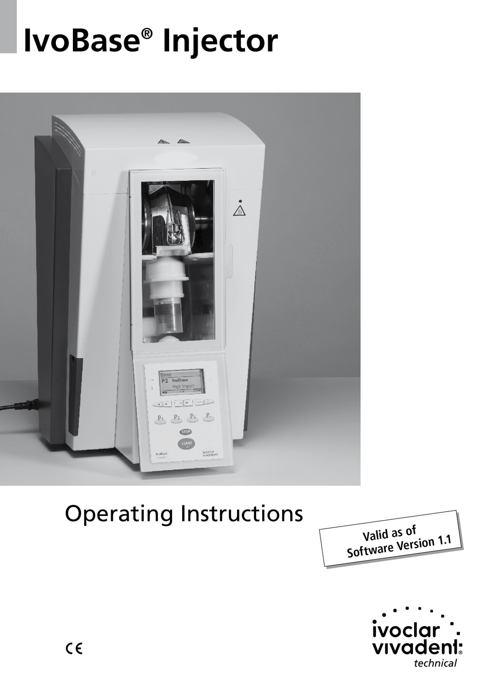 IVOCLAR VIVADENT IVOBASE SERIES OPERATING INSTRUCTIONS MANUAL Pdf ...