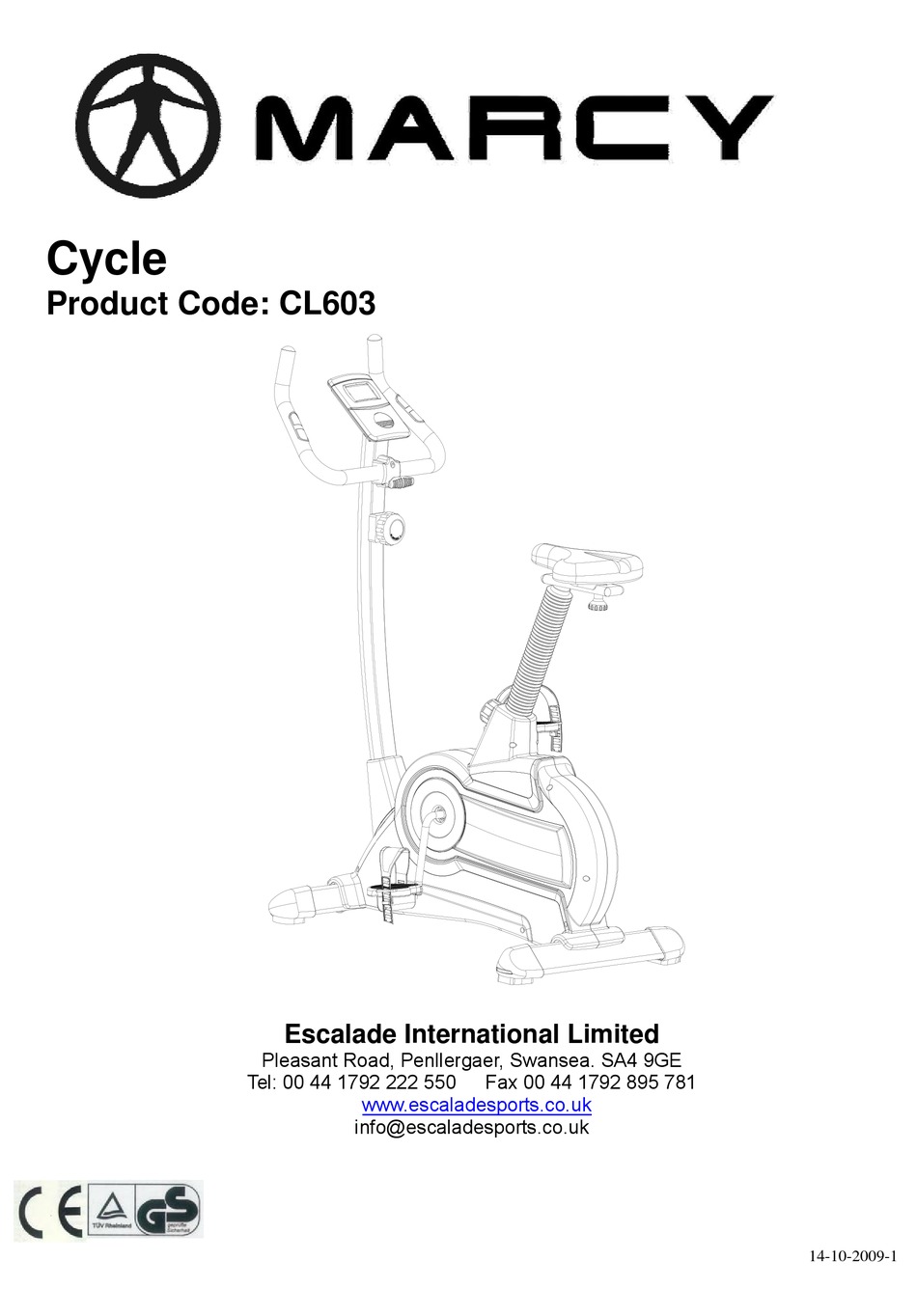 MARCY CL603 MANUAL Pdf Download | ManualsLib