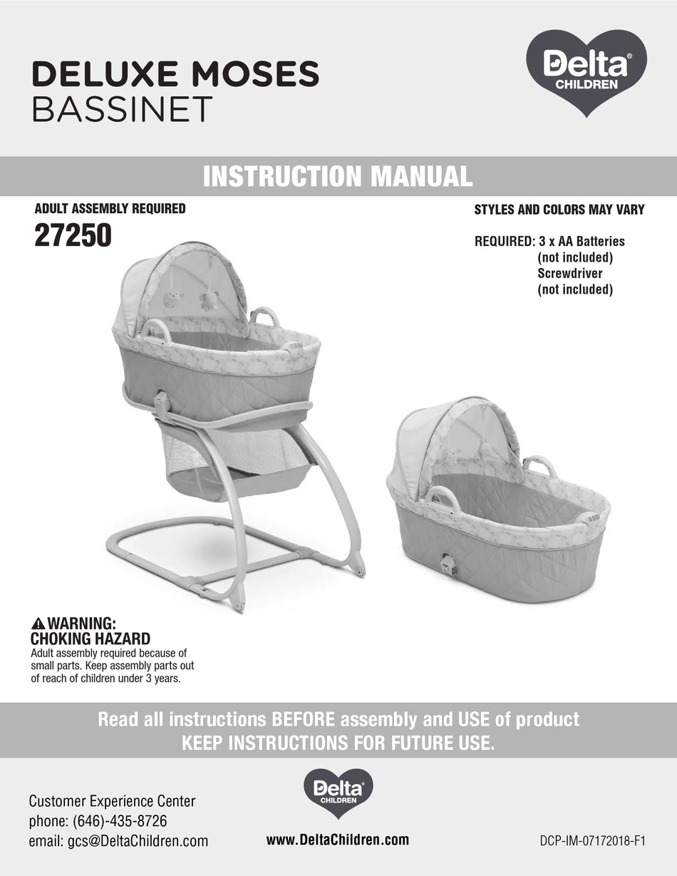 delta bassinet assembly