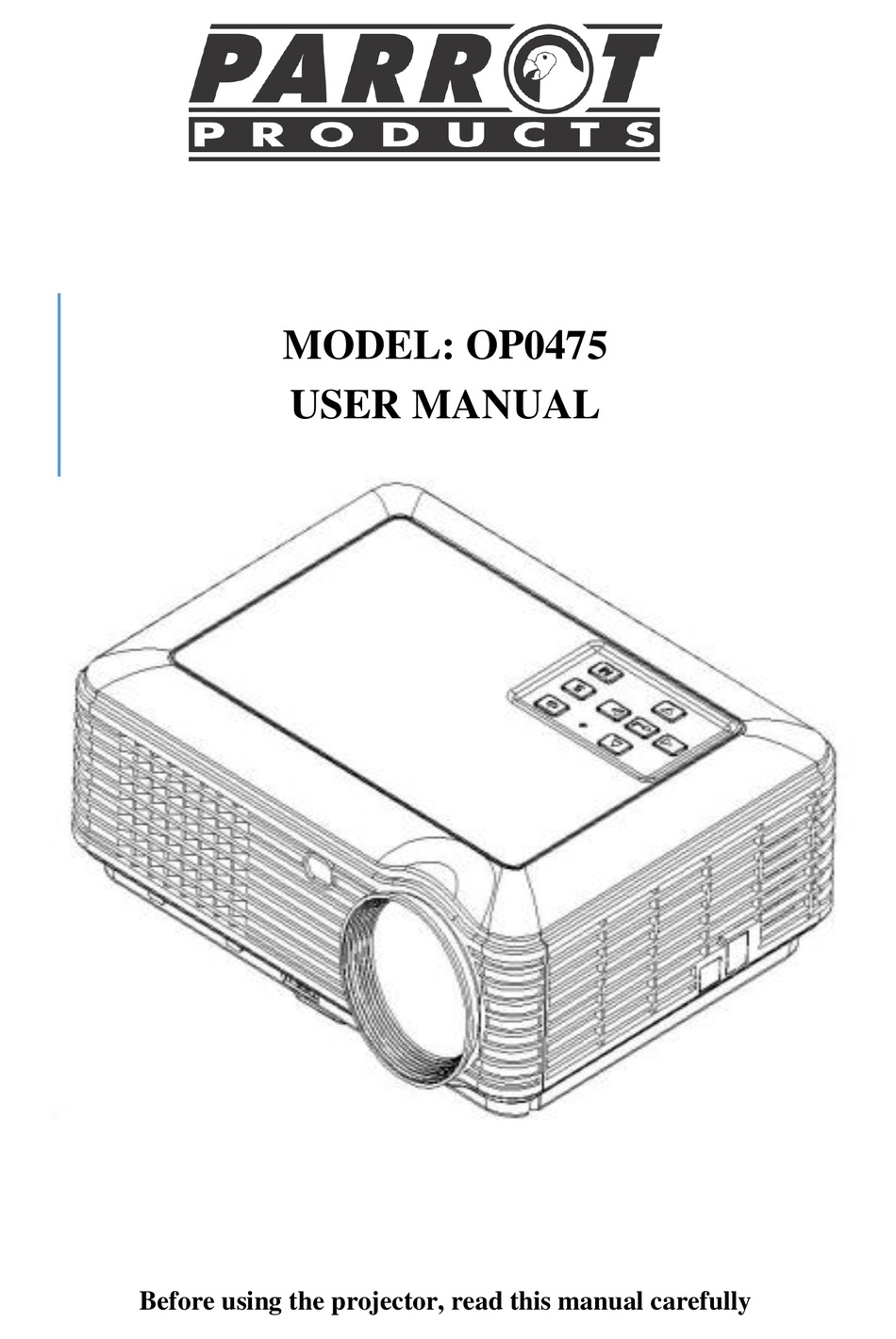 projector parrot dlp xga 3600 ansi long throw