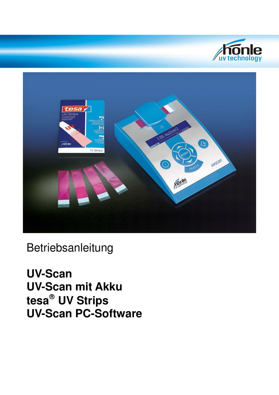 Honle Uv Scan Operating Instructions Manual Pdf Download Manualslib