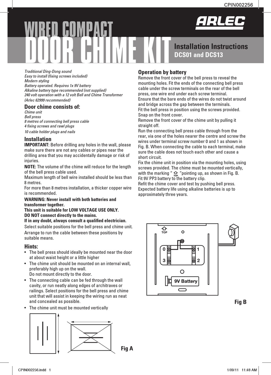ARLEC DCS01 INSTALLATION INSTRUCTIONS Pdf Download ManualsLib