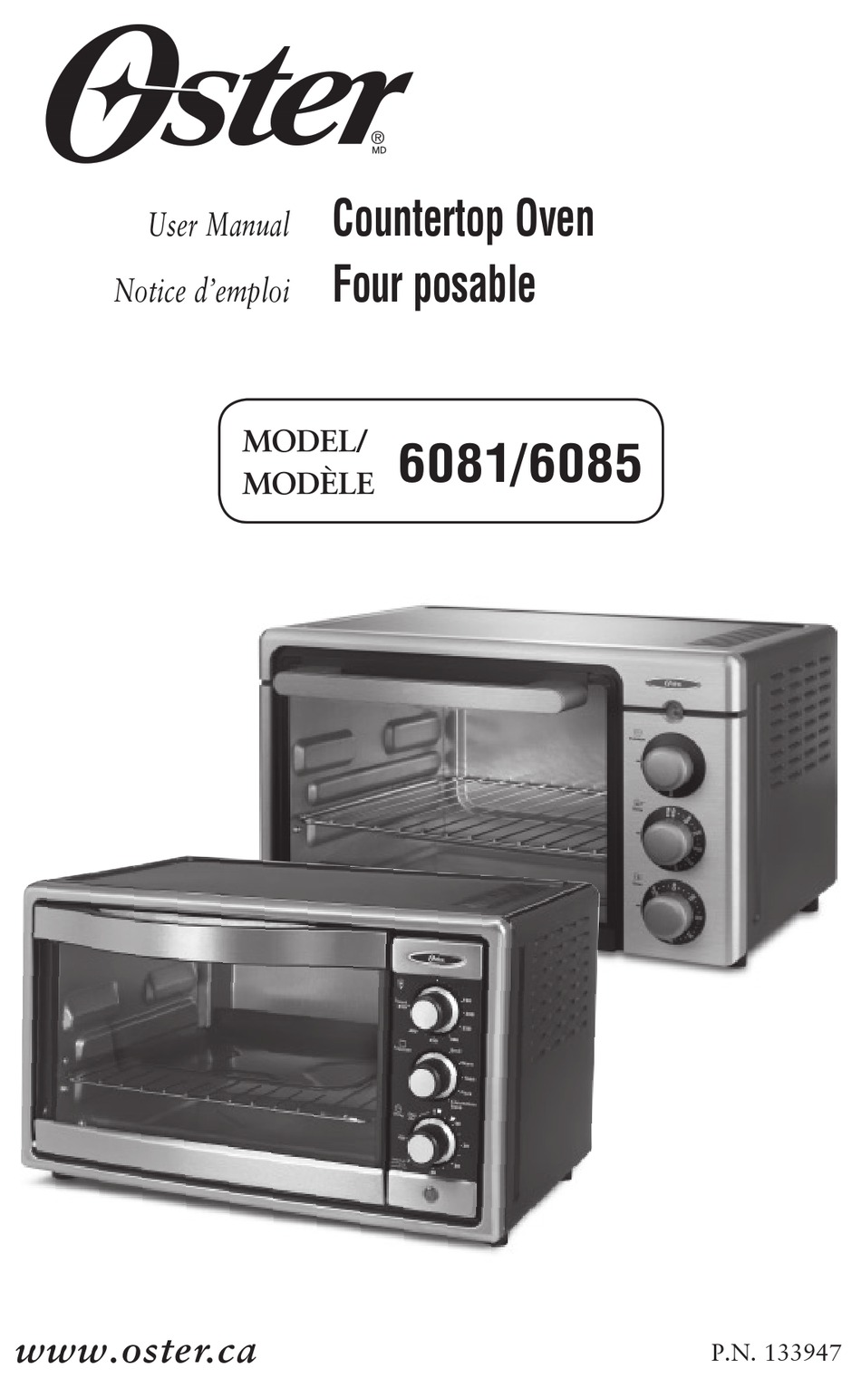 OSTER 6081 USER MANUAL Pdf Download ManualsLib