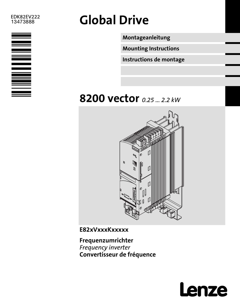 Lenze 8200 vector схема подключения