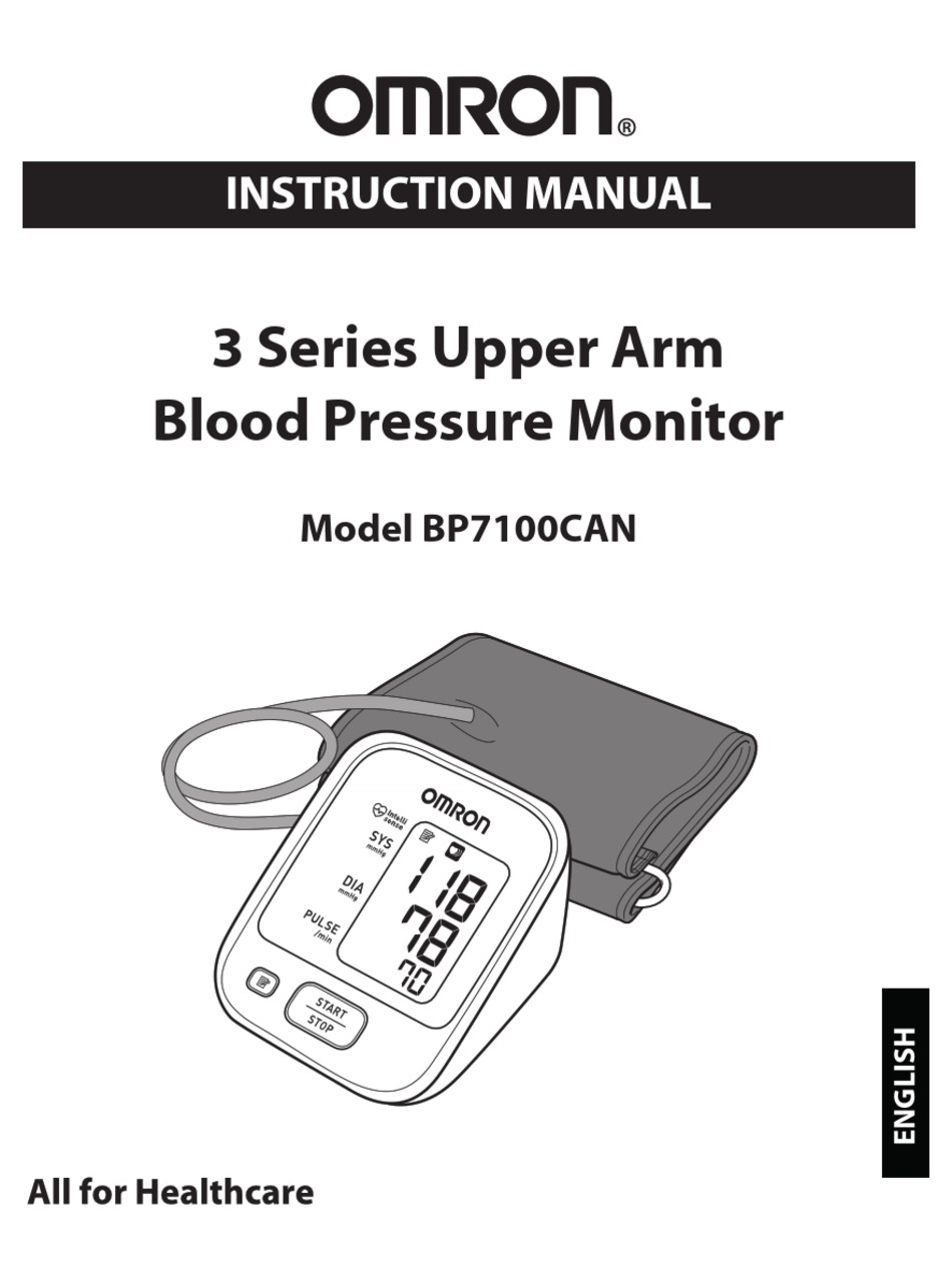 OMRON BP7100CAN INSTRUCTION MANUAL Pdf Download | ManualsLib